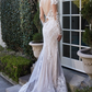 Linda Long Sleeve Wedding Gown Slim with Train Wedding  Gown