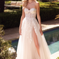 Haily Sweetheart Corset A-Line Tulle Wedding Dress- Off White